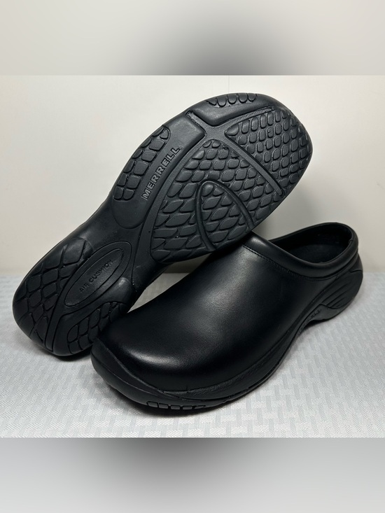 Merrell Other - Merrell Encore Gust Clogs Black Leather J66171 Men's 13 Comfort Shoe Slip On EXC